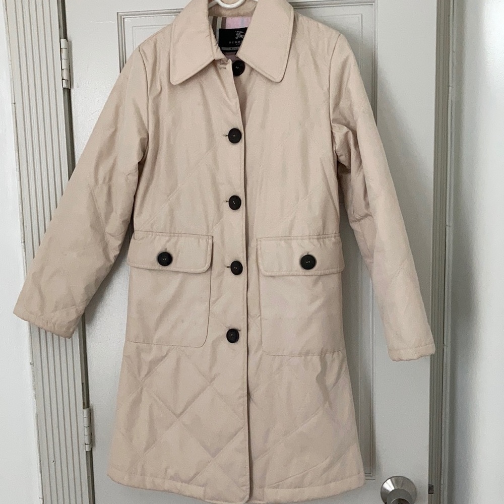 Burberry Blue Label Quilted 3/4 Spring Coat